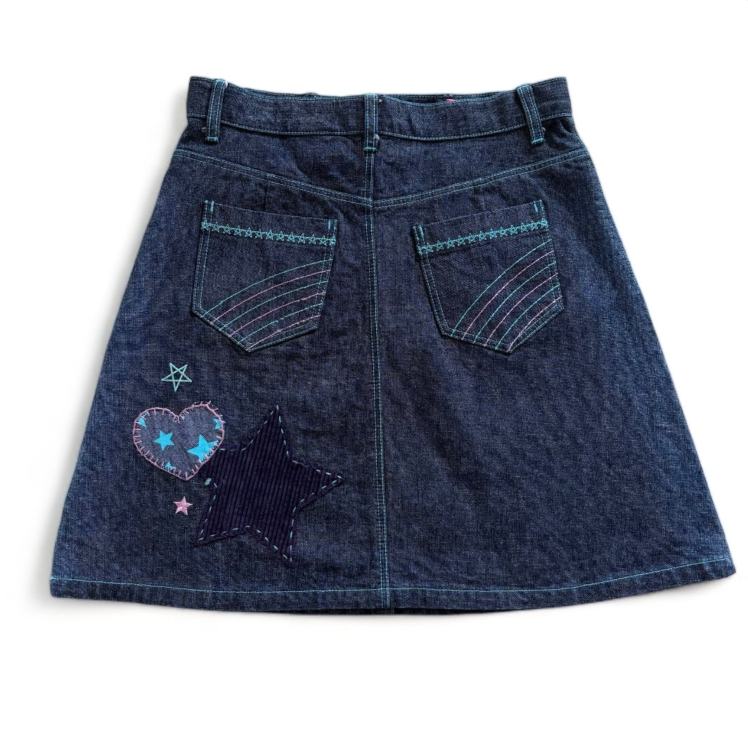 Mezzo Piano Denim Mini Skirt