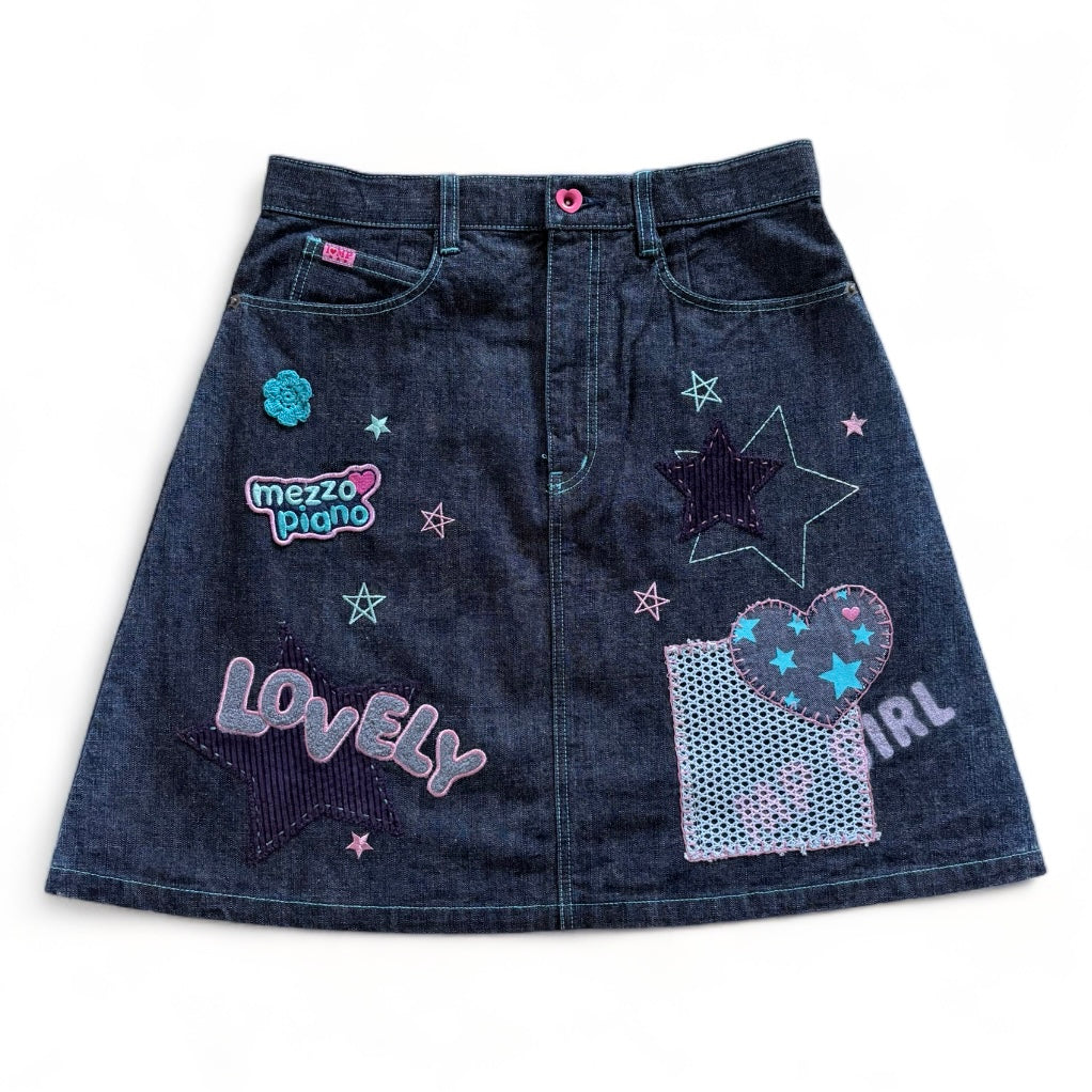 Mezzo Piano Denim Mini Skirt