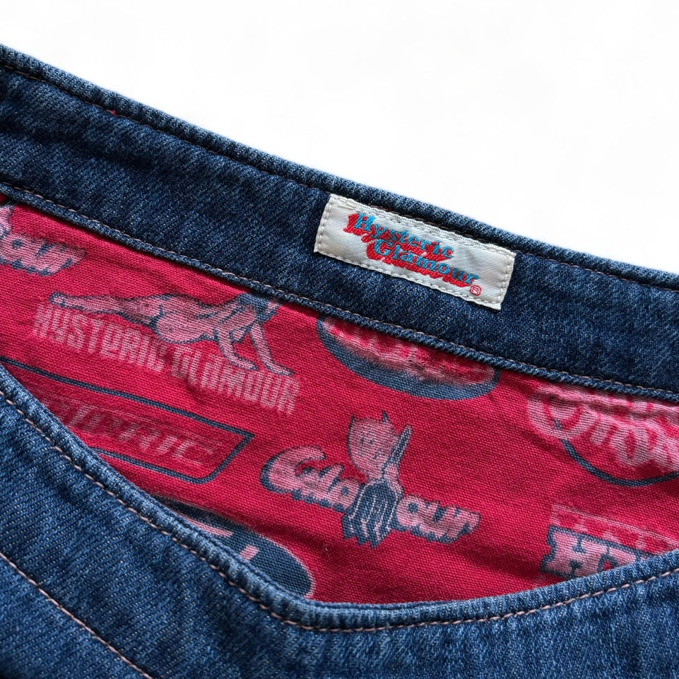 90s HYSTERIC GLAMOUR Denim Mini Skirt