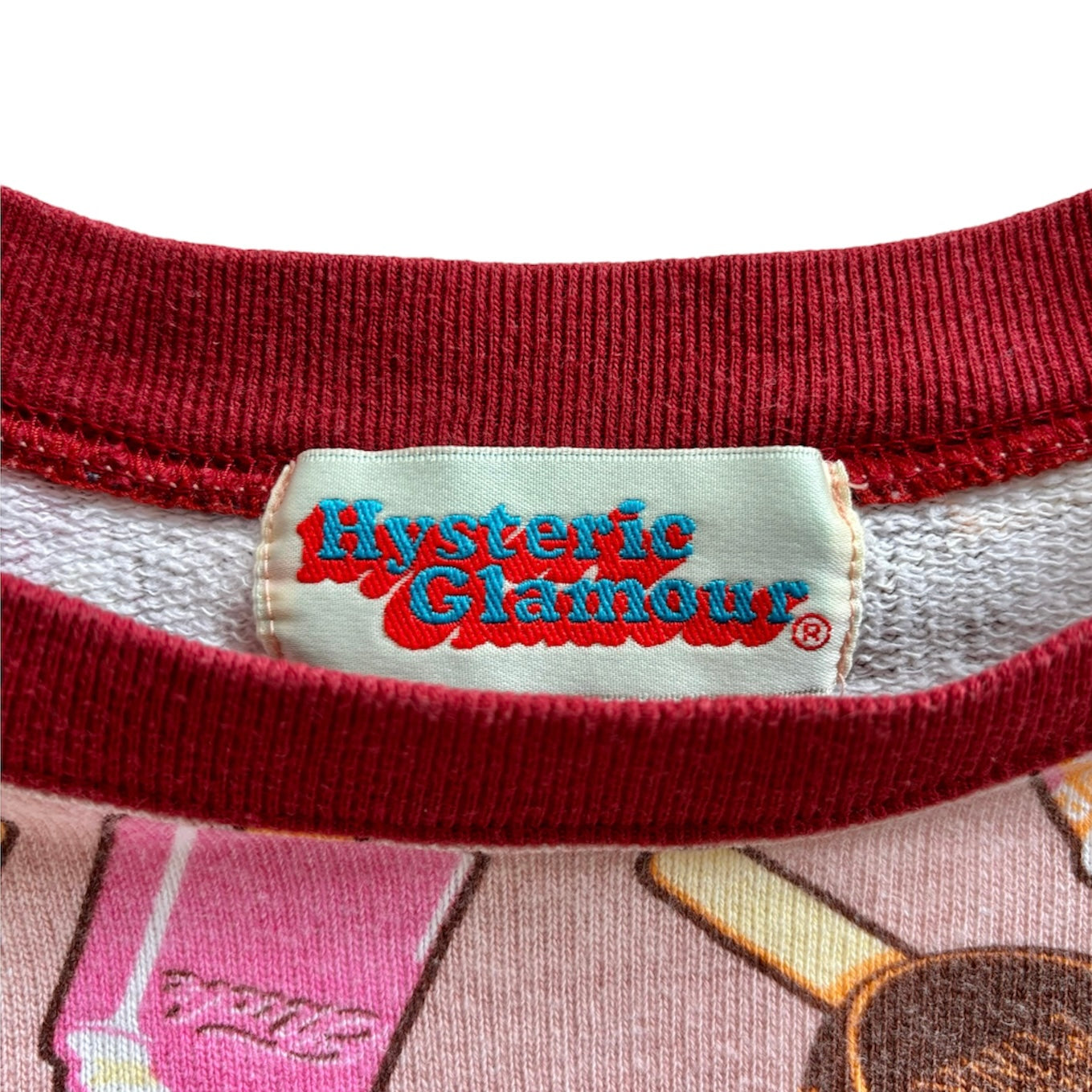 90s HYSTERIC GLAMOUR Short sleeve sweatshirt