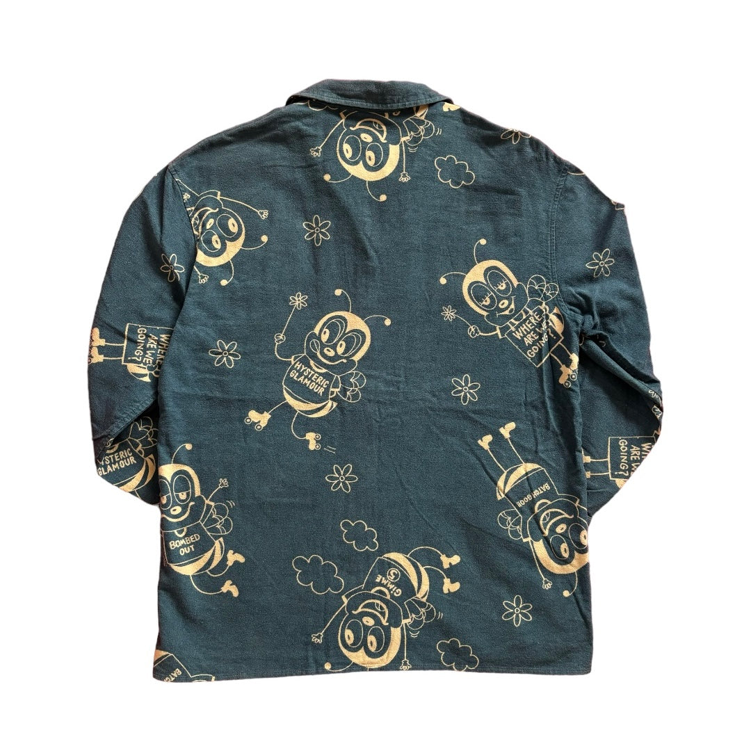 90s HYSTERIC GLAMOUR Open collar shirt