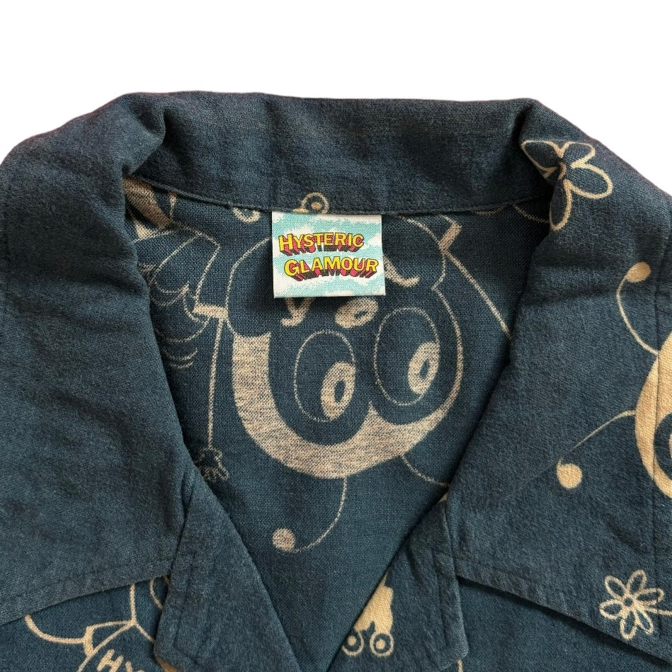 90s HYSTERIC GLAMOUR Open collar shirt