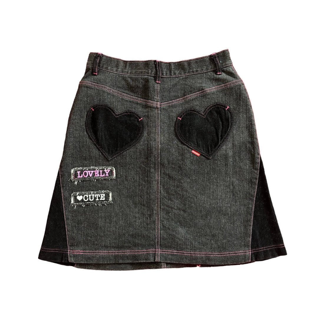 Mezzo Piano Patchwork Denim Skirt