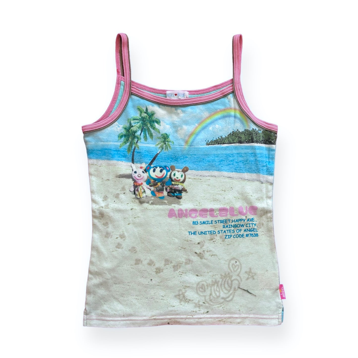 ANGEL BLUE Spaghetti Tank top